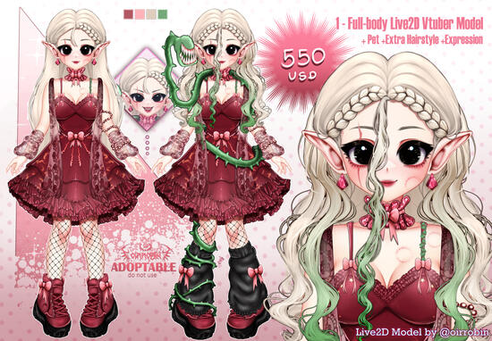 Rigged Adoptable model available!